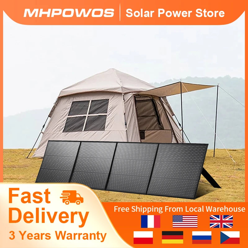 MHPOWOS Portable Foldable Solar Panel Waterproof 220W Charger