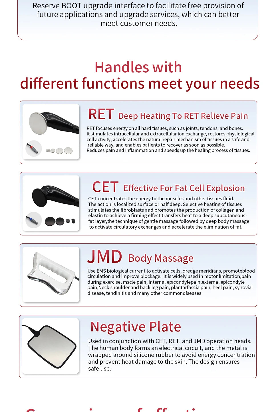 Kuanyew Tecar Therapy Device for Muscle Relief and Skin Firming
