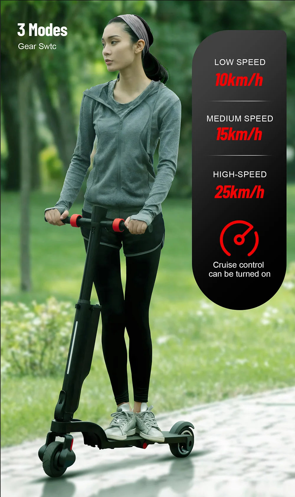 Huanci X6 350W Foldable Electric Scooter With Quick Charge