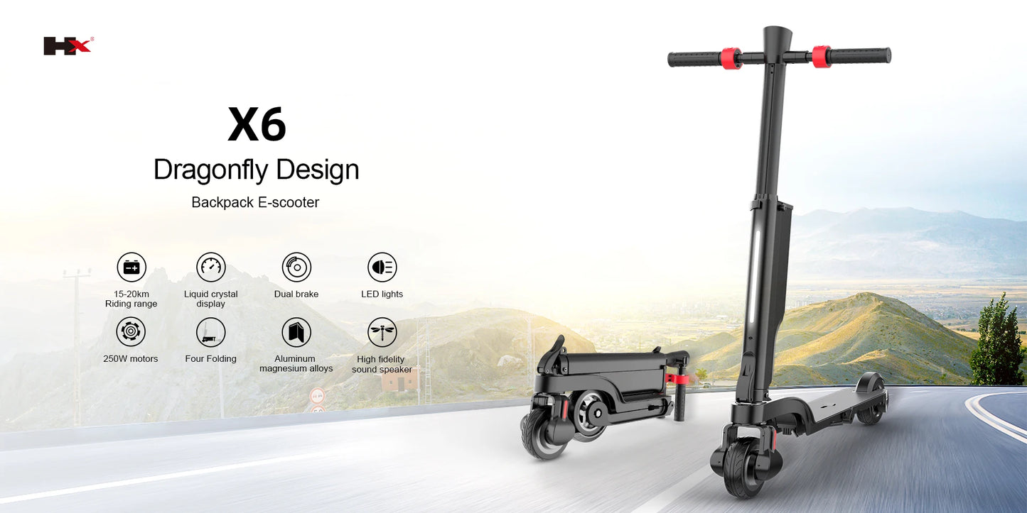 HX X6 Foldable Electric Scooter With Powerful Motor