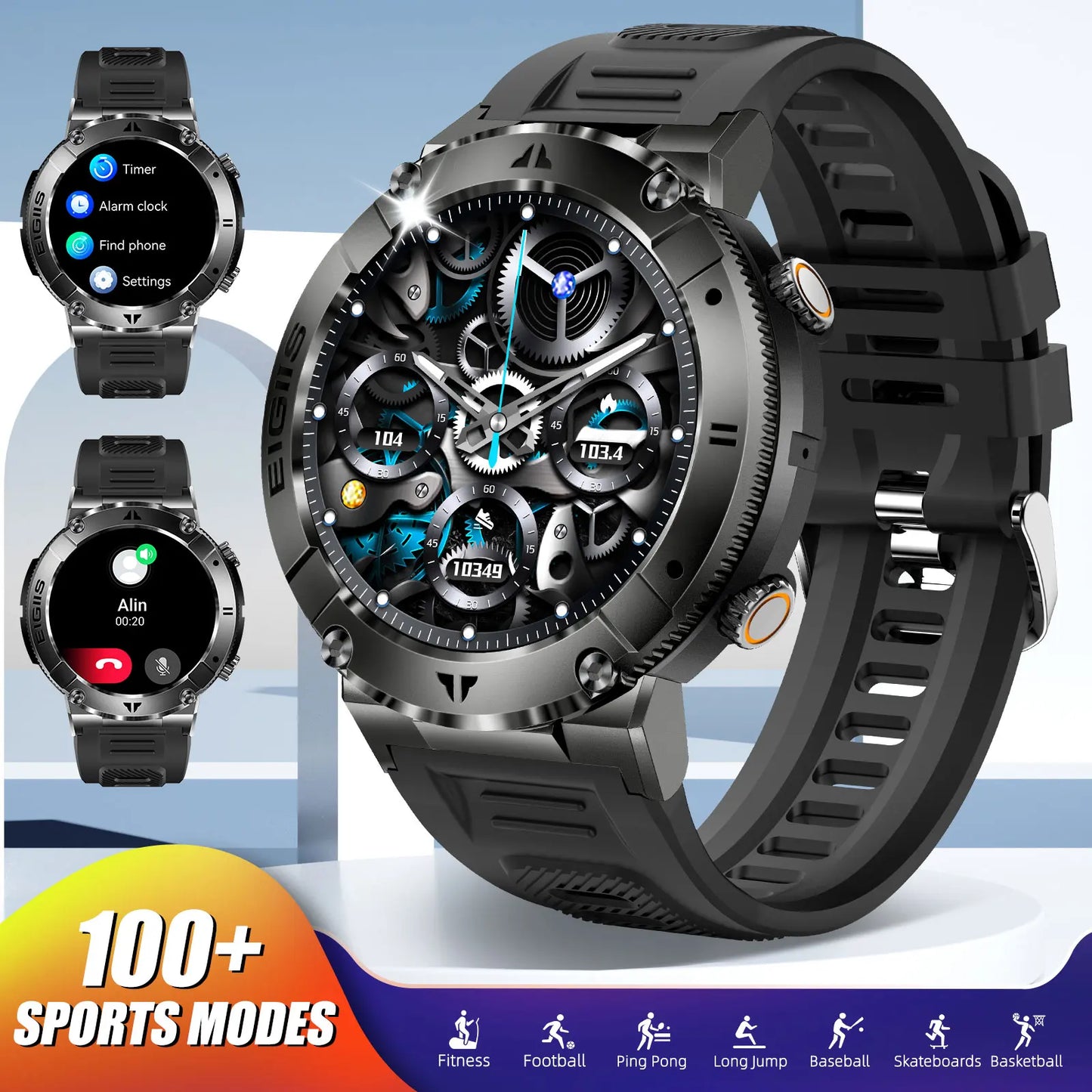 LaNikar Waterproof Smartwatch With Bluetooth Calling And Fitness Tracking