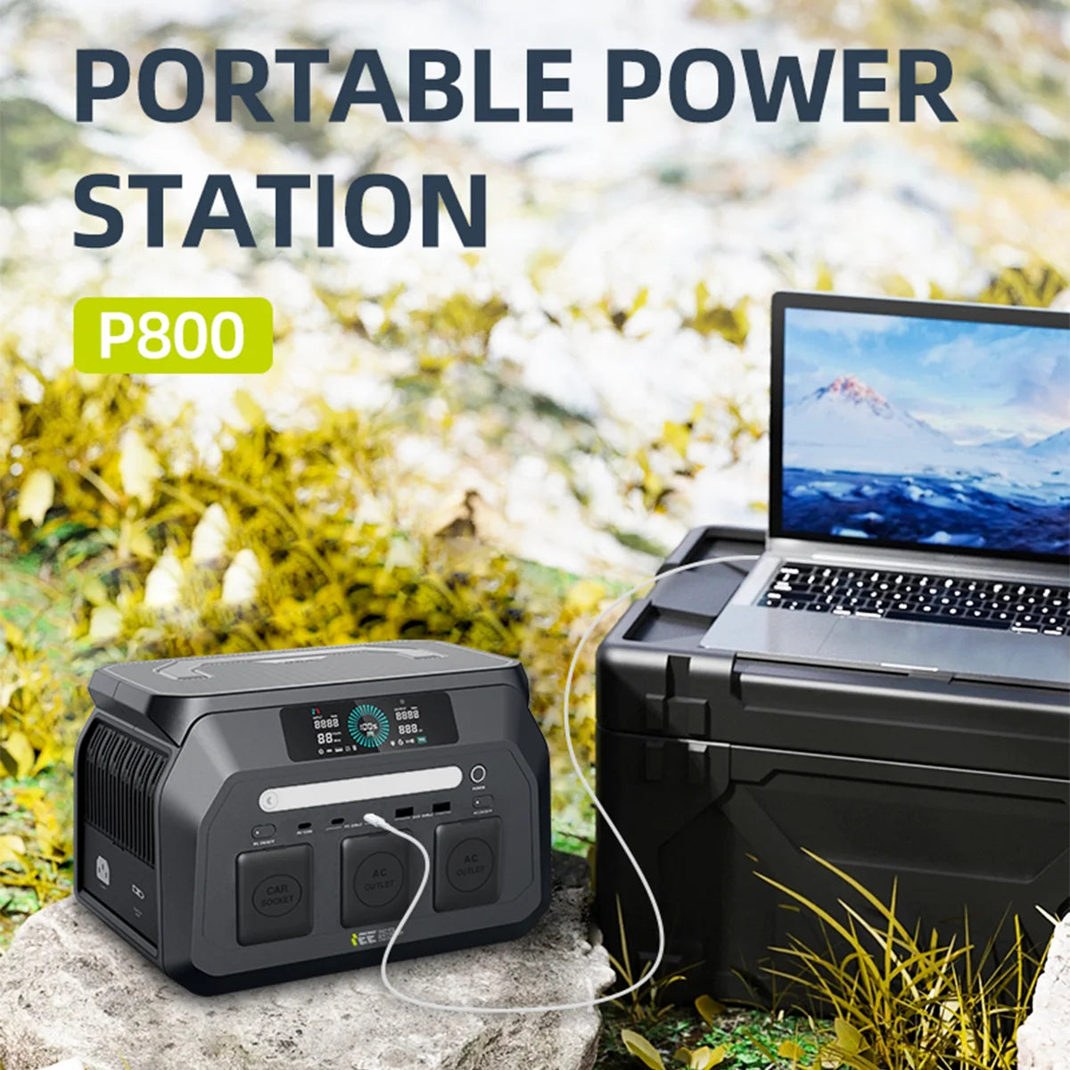 Oscal 800W Portable Power Station Featuring 512Wh LiFePO4 Battery