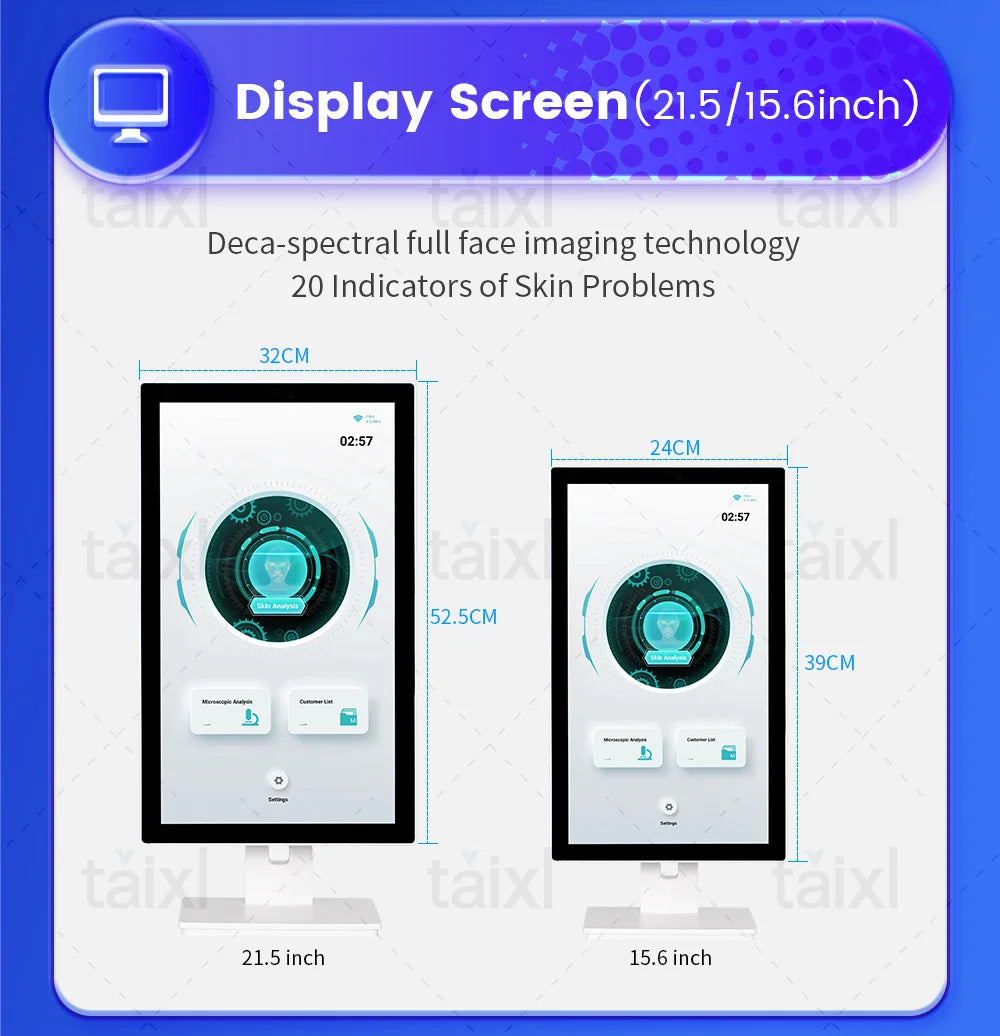 AI Skin Analyzer For Beauty Salons With 10 Spectrum Imaging