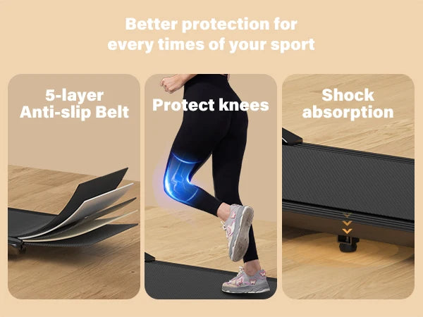 Superun 2.5 HP Treadmill Home Use With LCD Display 2in1