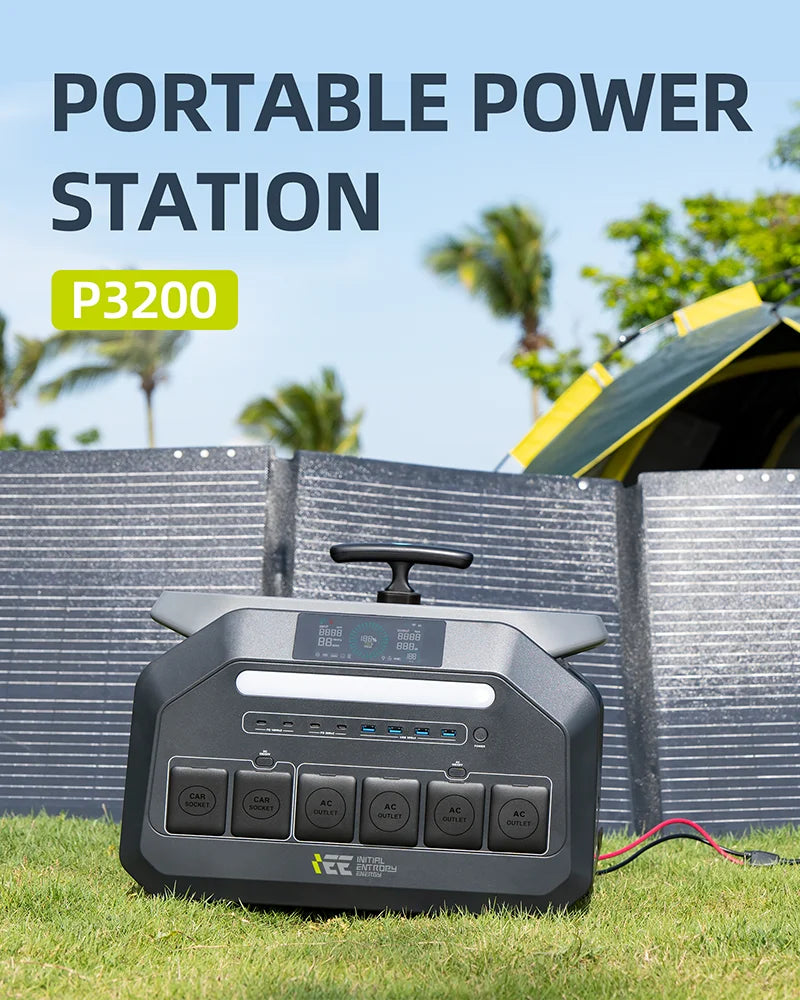 IEE P3200 Portable Power Station 2048Wh Solar Generator
