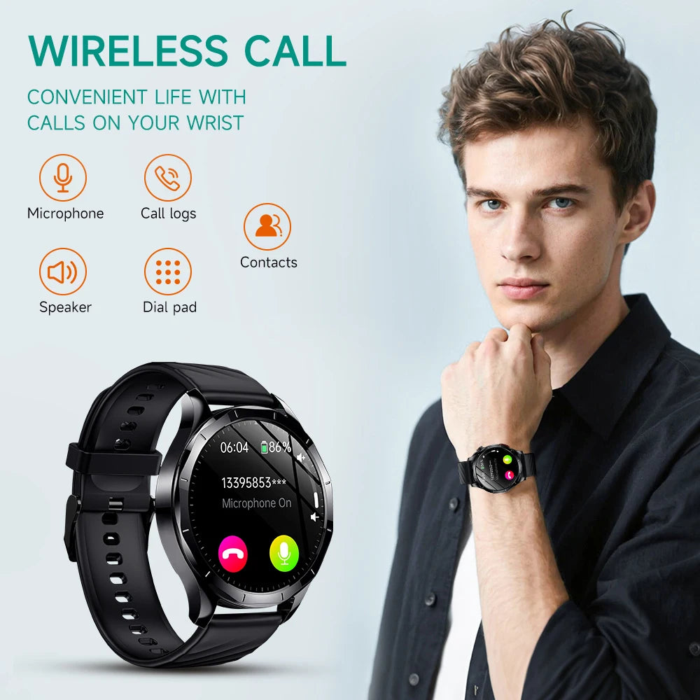 Marsyu ECG PPG Health Smartwatch With Sapphire Display
