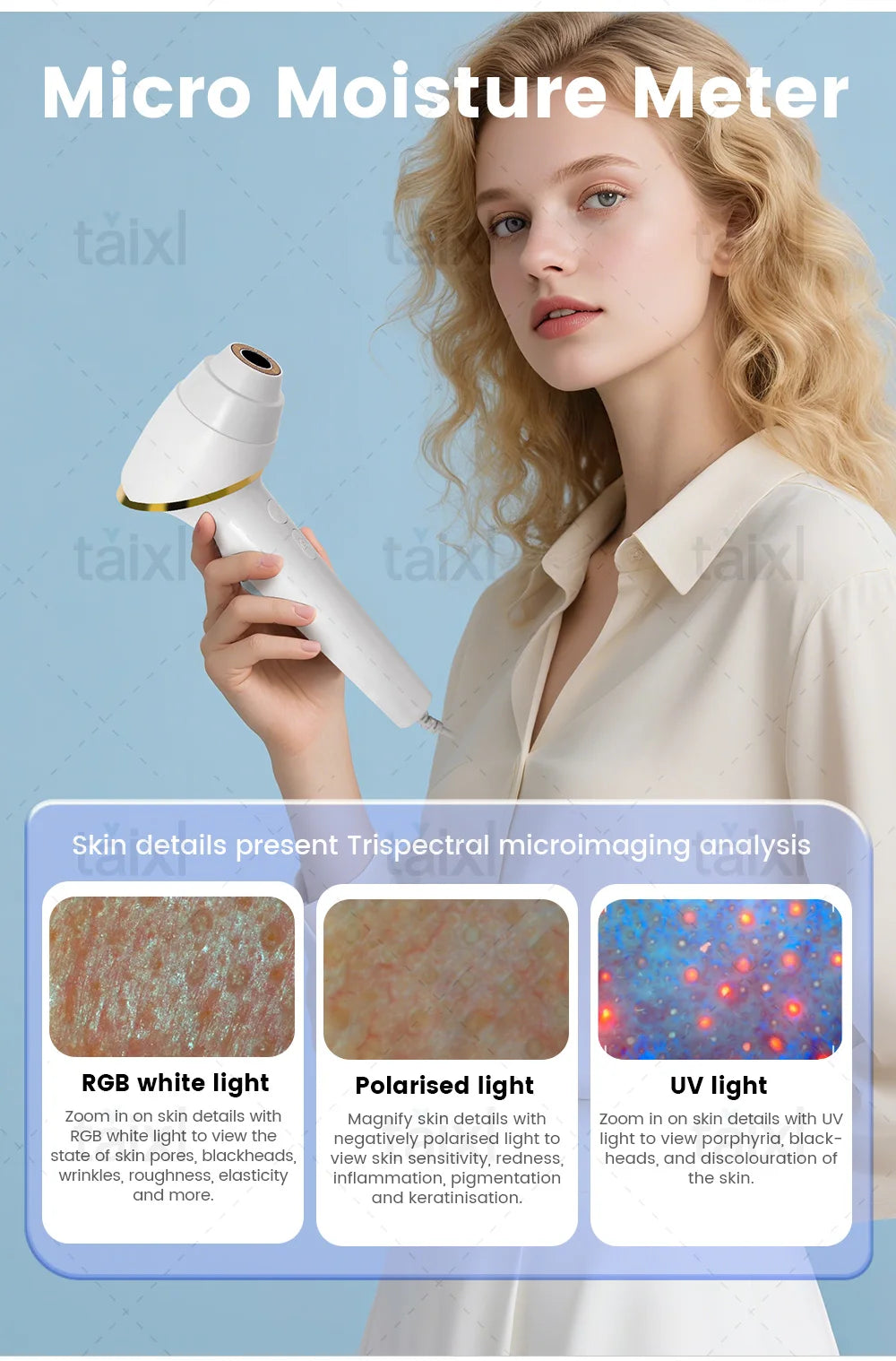 AI Skin Analyzer For Beauty Salons With 10 Spectrum Imaging