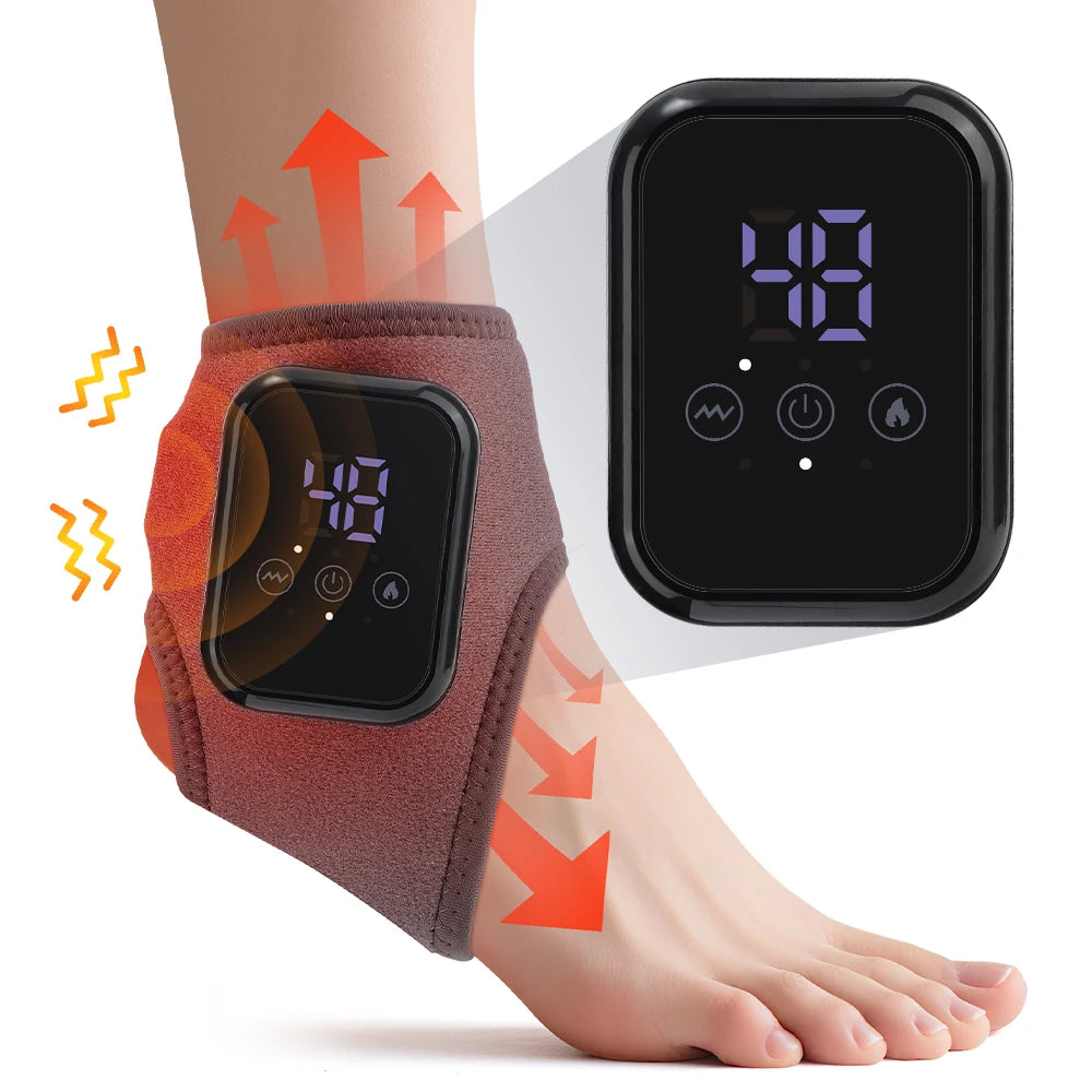Hailicare Rechargeable Heated Ankle Brace With Vibration Support