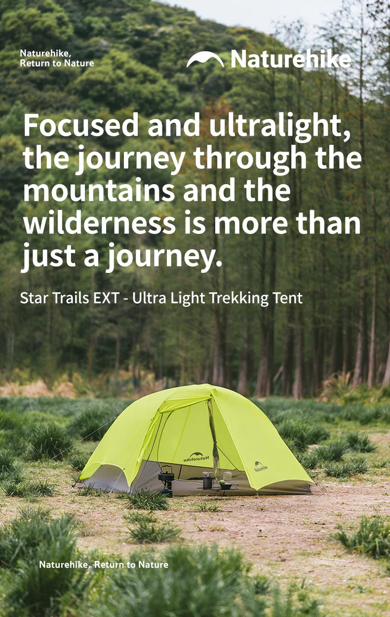 Naturehike Star Trail EXT Ultralight Waterproof Hiking Camping Tent