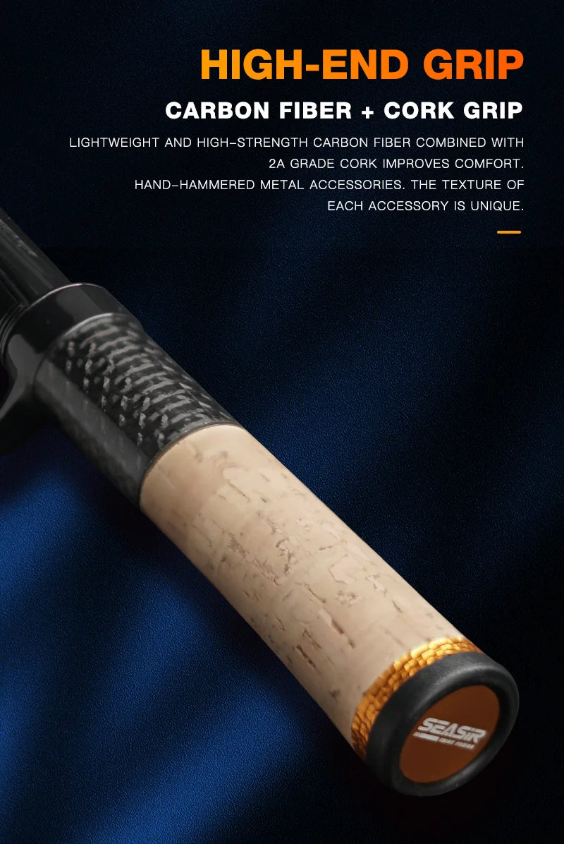 Seasir Silent Stream Carbon Fiber Spinning Fishing Rod