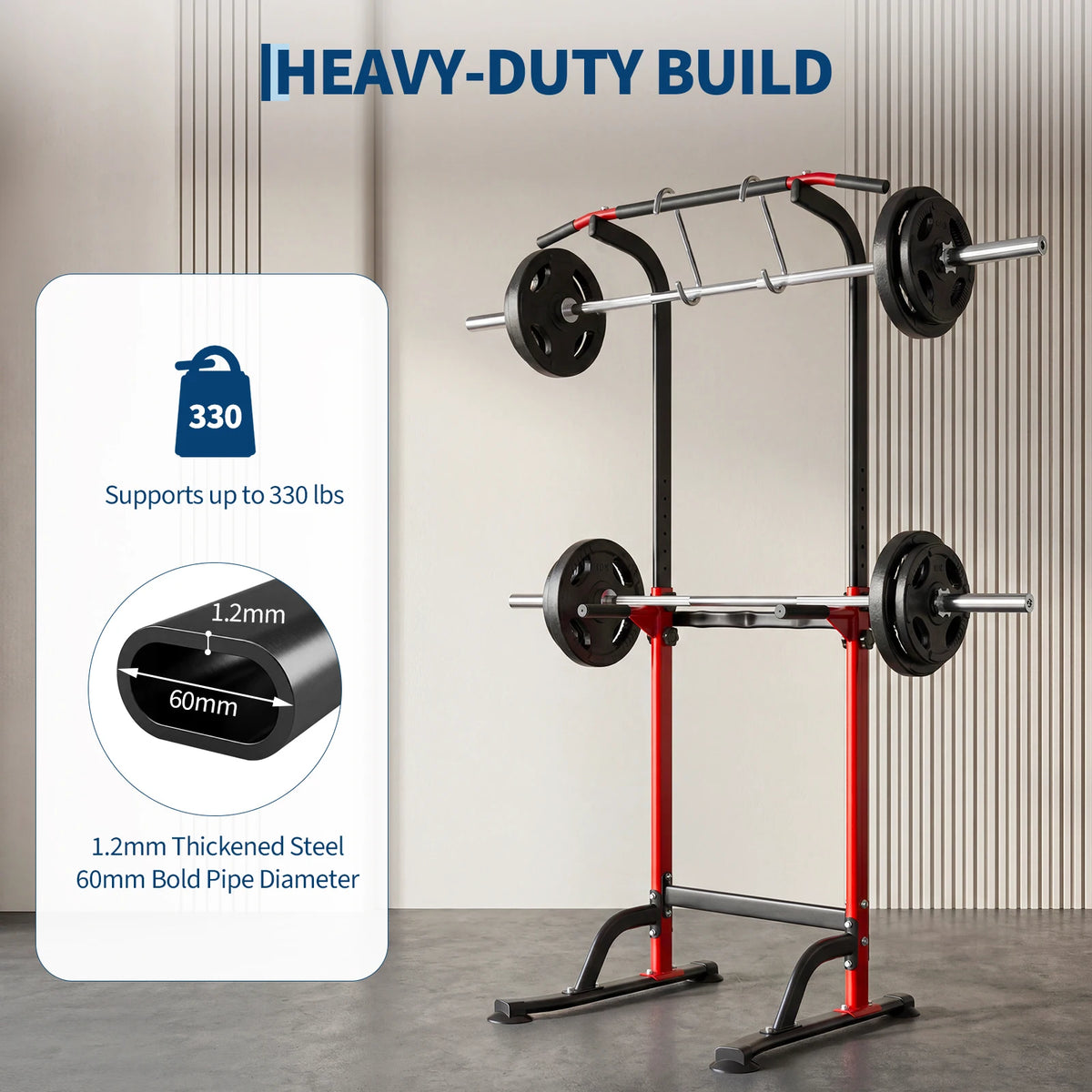 Heavy Duty Power Tower Home Gym Pull Up Dip Station