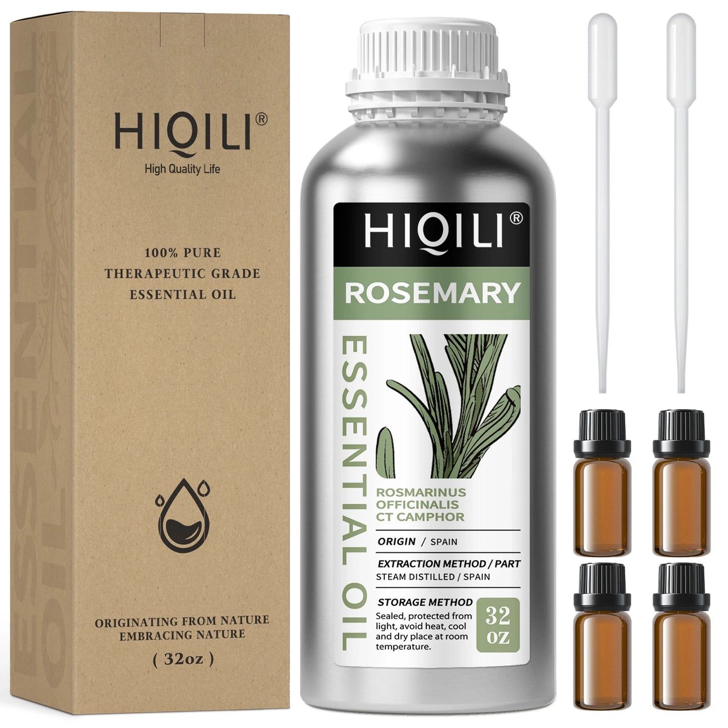 HIQILI Vanilla Rosemary Lemongrass Essential Oil for Diffusers