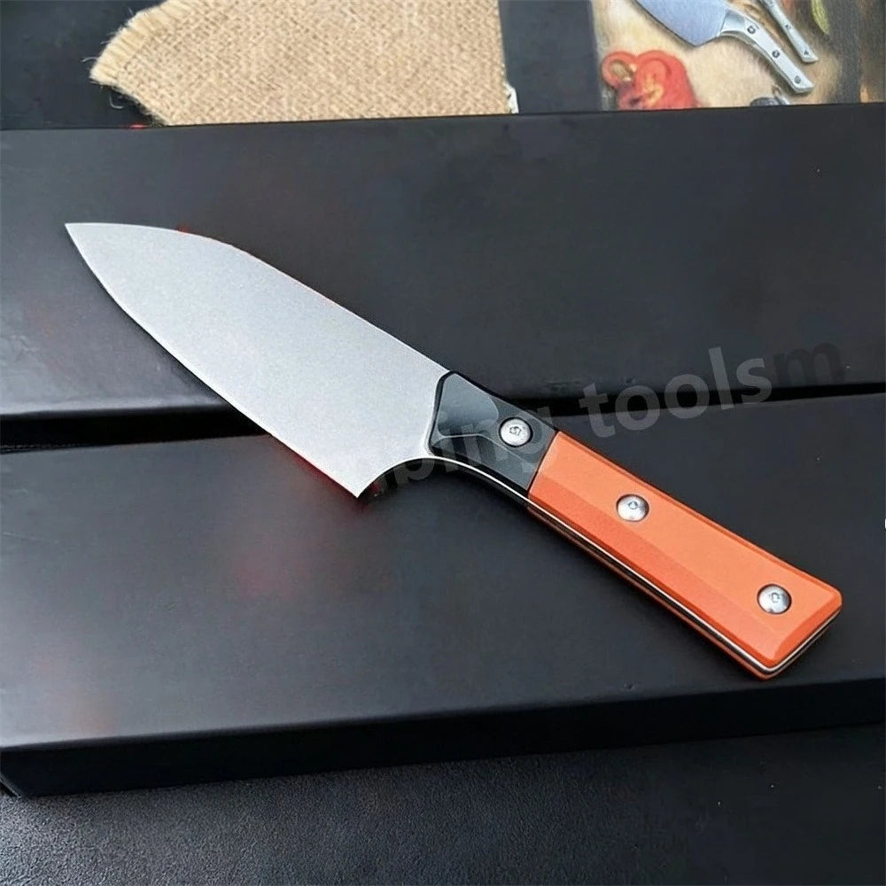 DIY D2 Steel Fixed Blade Outdoor Chef Knife For Survival