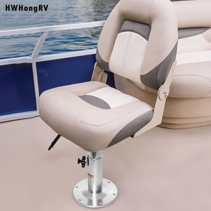 Aluminum Adjustable Height Locking Boat Seat Pedestal Mount