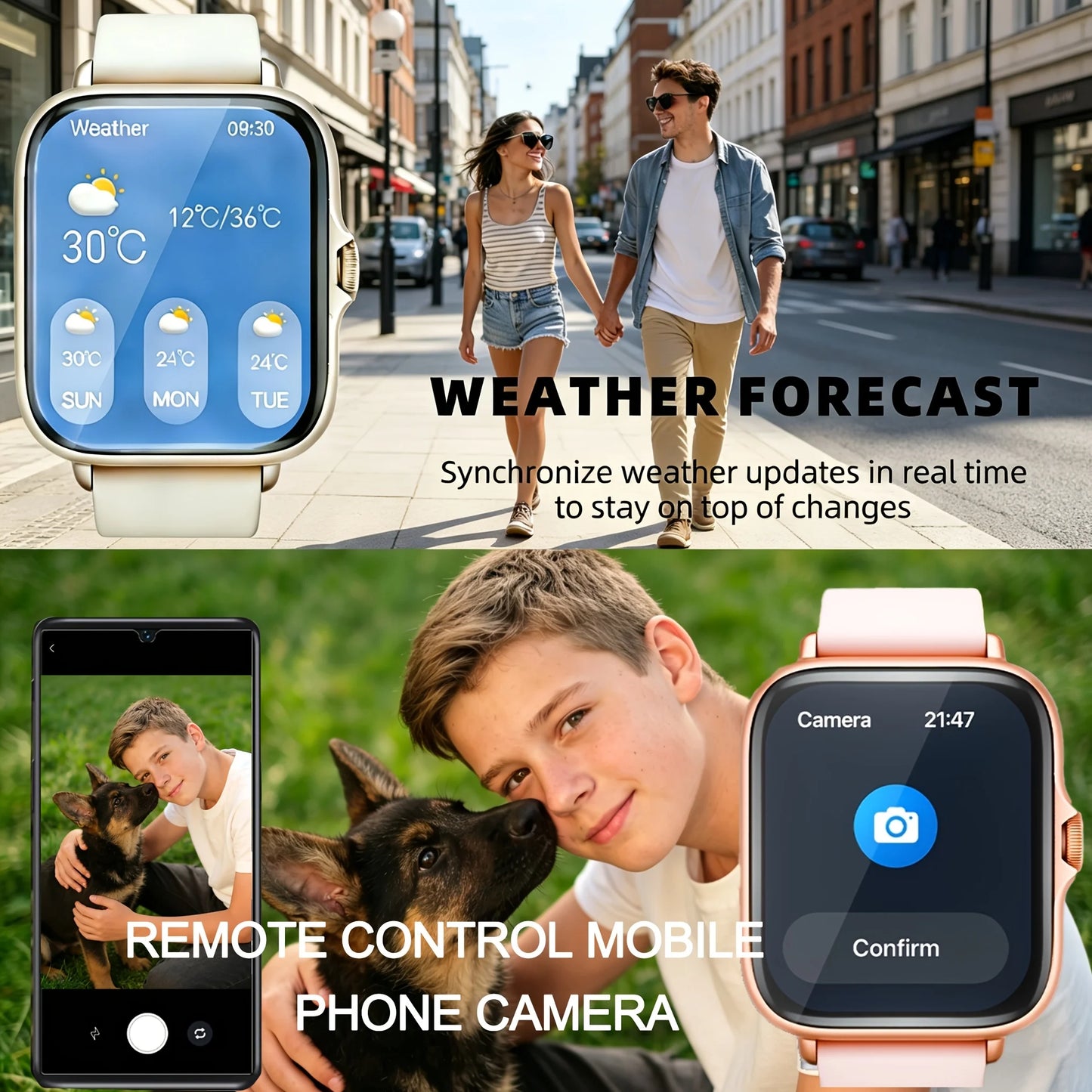 Odelettevcy Sports Smartwatch With Call Answering And Sleep Tracking