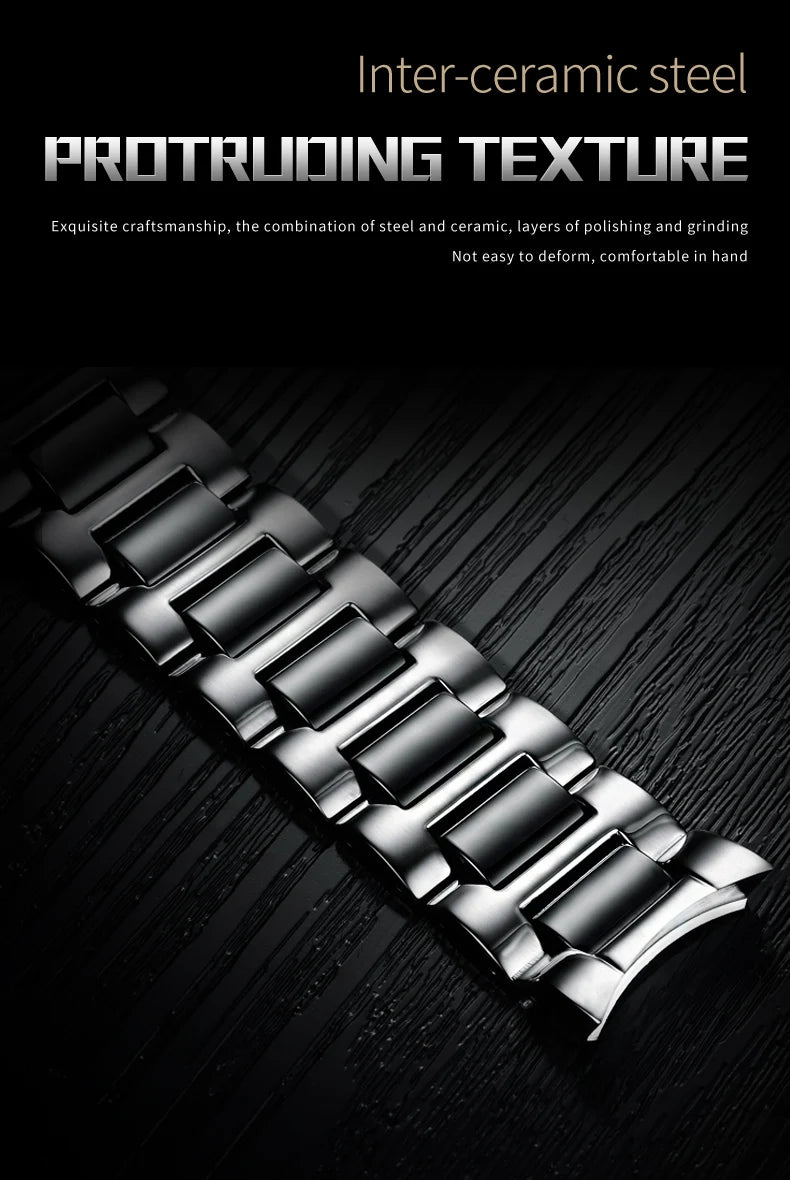JSDUN Moon Phase Men's Automatic Watch Elegant Ceramic Strap Stainless steel Skeleton Chronograph Date TOP Brand Man Watches NEW