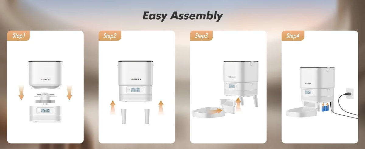 Nityers Smart Automatic Cat Feeder With WiFi App Control