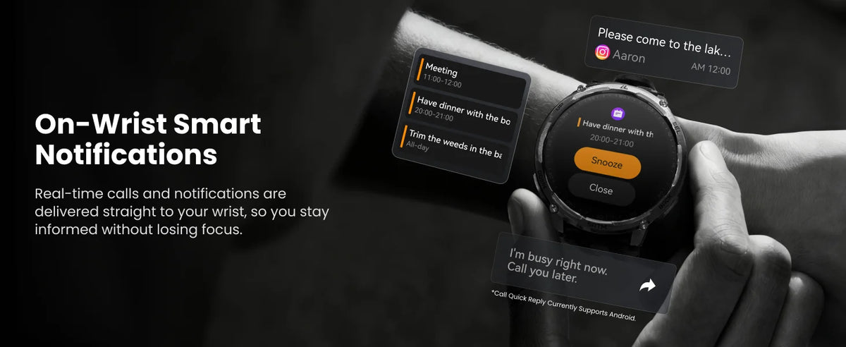 KOSPET Tank T4C Rugged Smartwatch With GPS Fitness Tracking