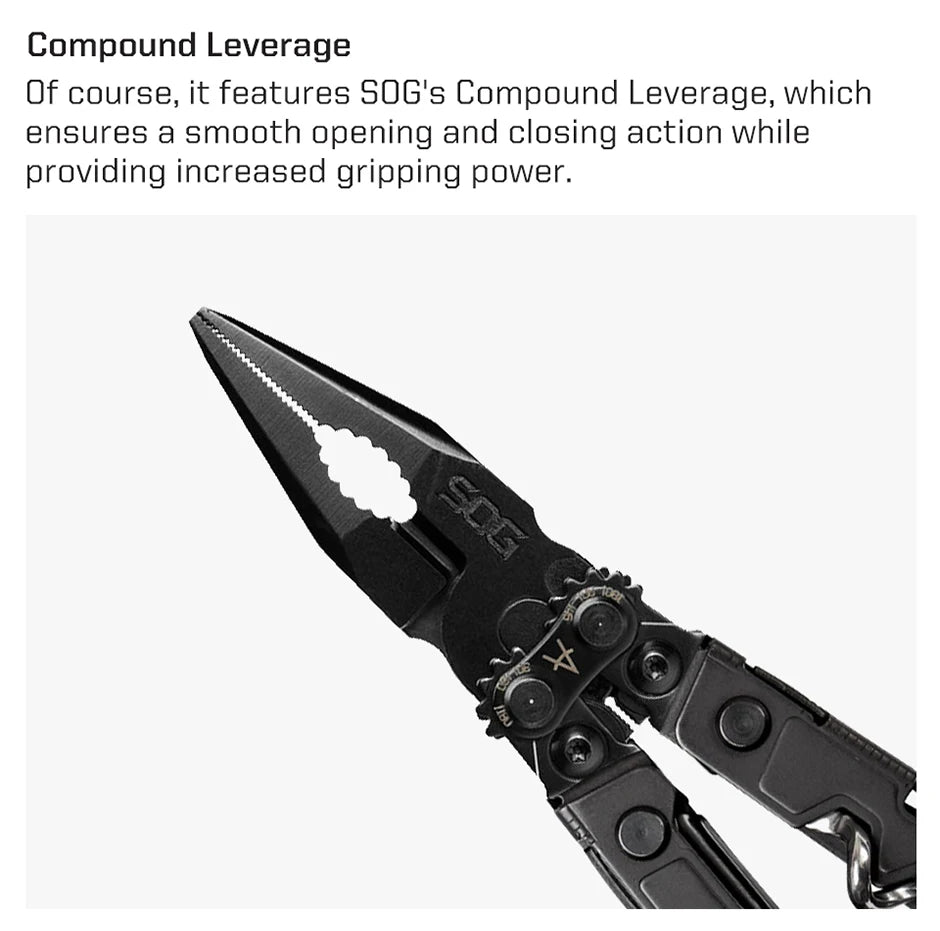 SOG PowerLitre 19 Function Stainless Steel Compact Multitool