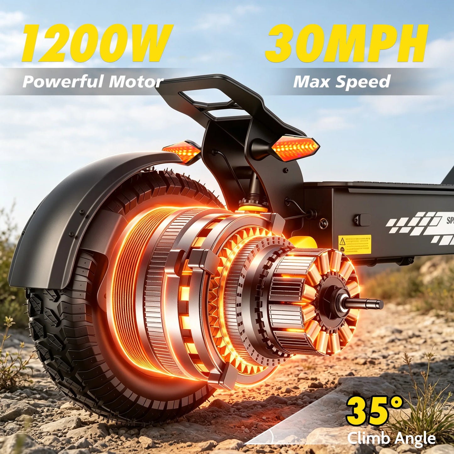Eoeotwo 1200W Off Road Foldable Electric Scooter For Adults