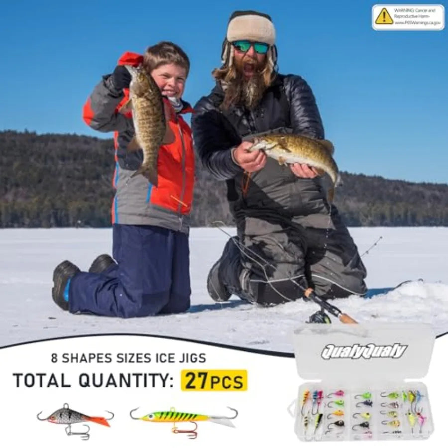 Portable Ice Fishing Rod And Reel Combo With Essential Accessories