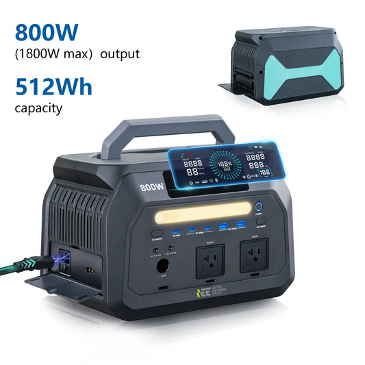 Oscal 800W Portable Power Station Featuring 512Wh LiFePO4 Battery