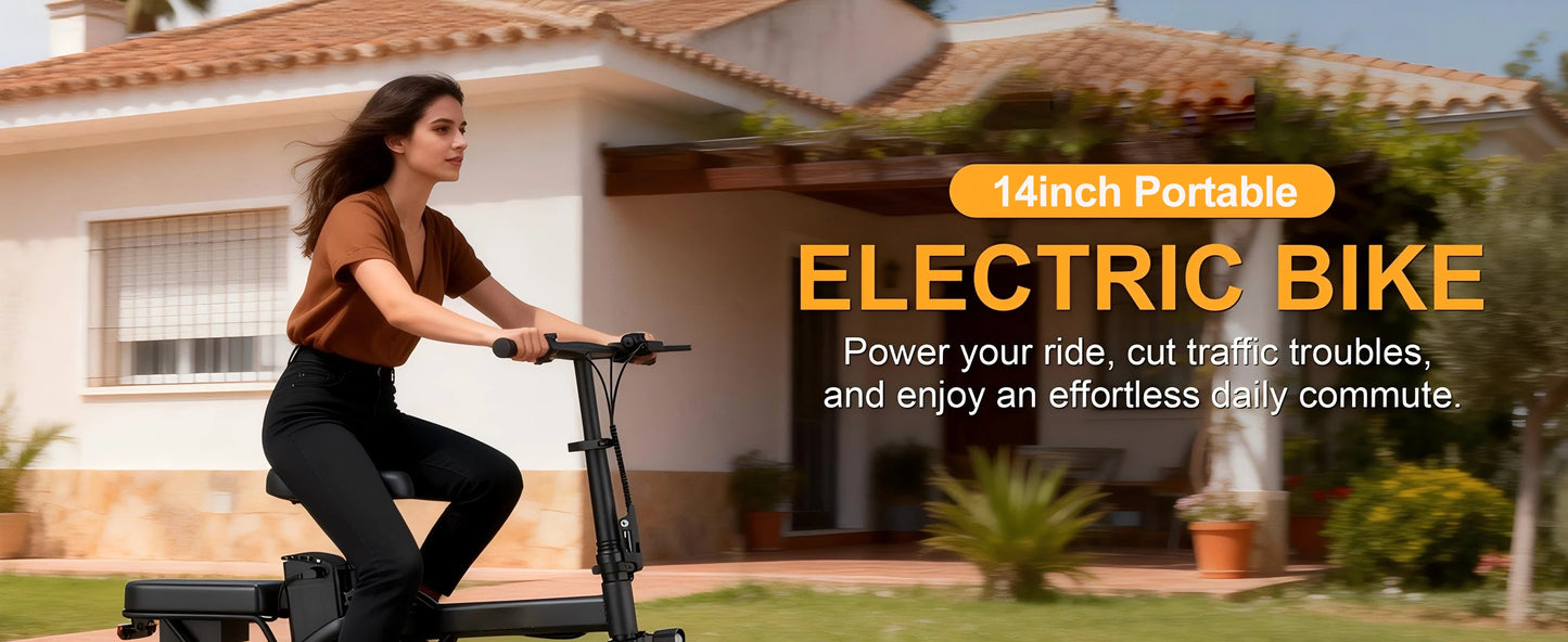 Ladped Foldable Dual Seat Electric Bike With 500W Motor