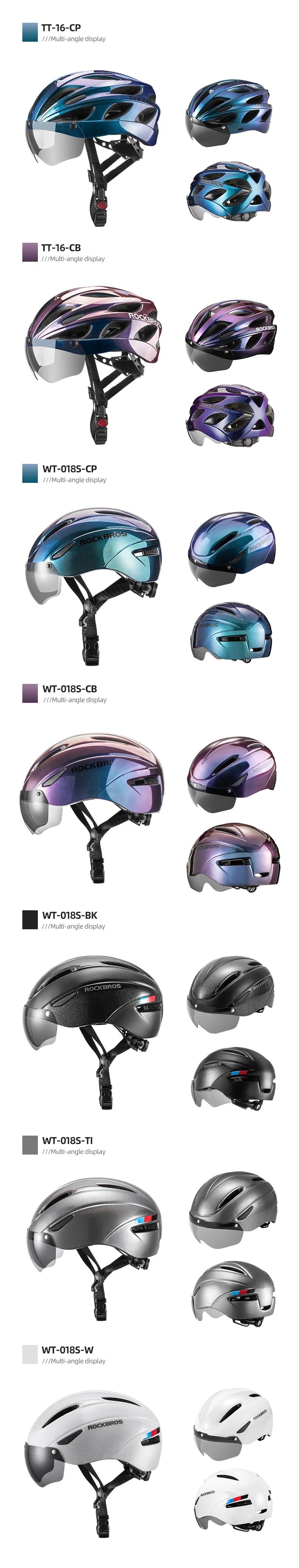 Rockbros Lightweight Breathable Eps Mtb Road Cycling Safety Helmet