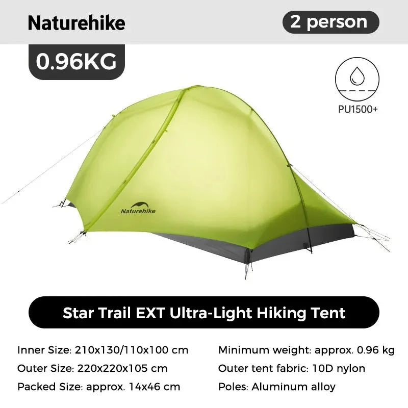 Naturehike Star Trail EXT Ultralight Waterproof Hiking Camping Tent