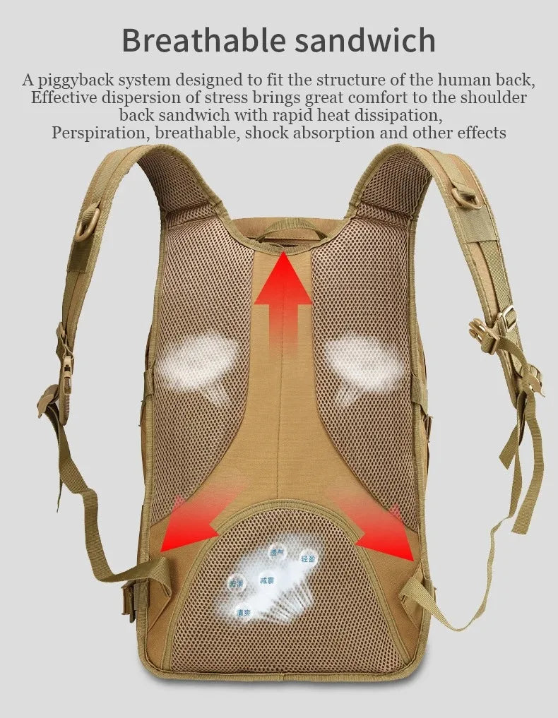 ReFire Gear Tactical Backpack For Hiking Camping And Outdoor Sports