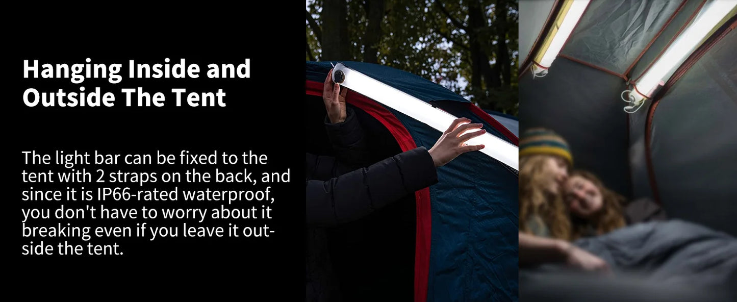 Rechargeable Inflatable Camping Light Waterproof Portable Tent Lantern
