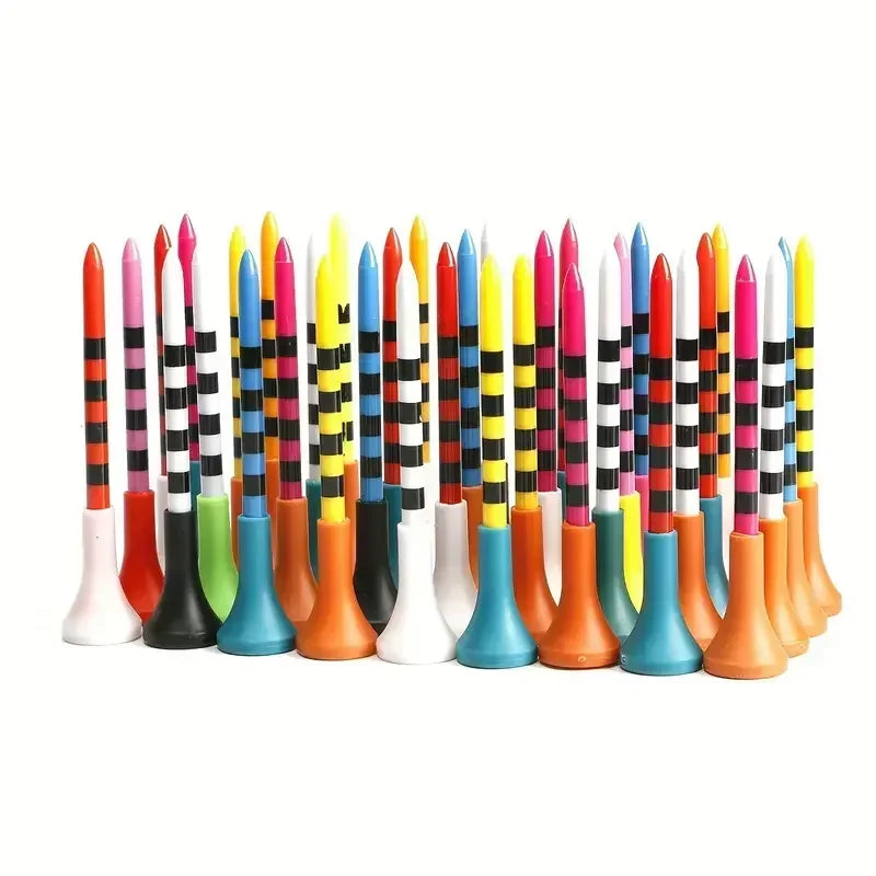 Unbreakable Golf Tees With Rubber Heads for Reduced Friction
