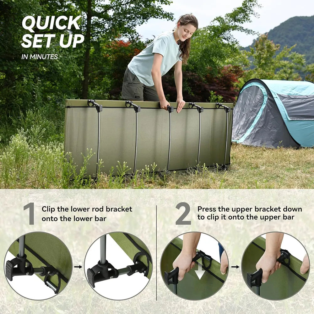 Portable Folding Camping Cot for Hiking Travel and Backpacking