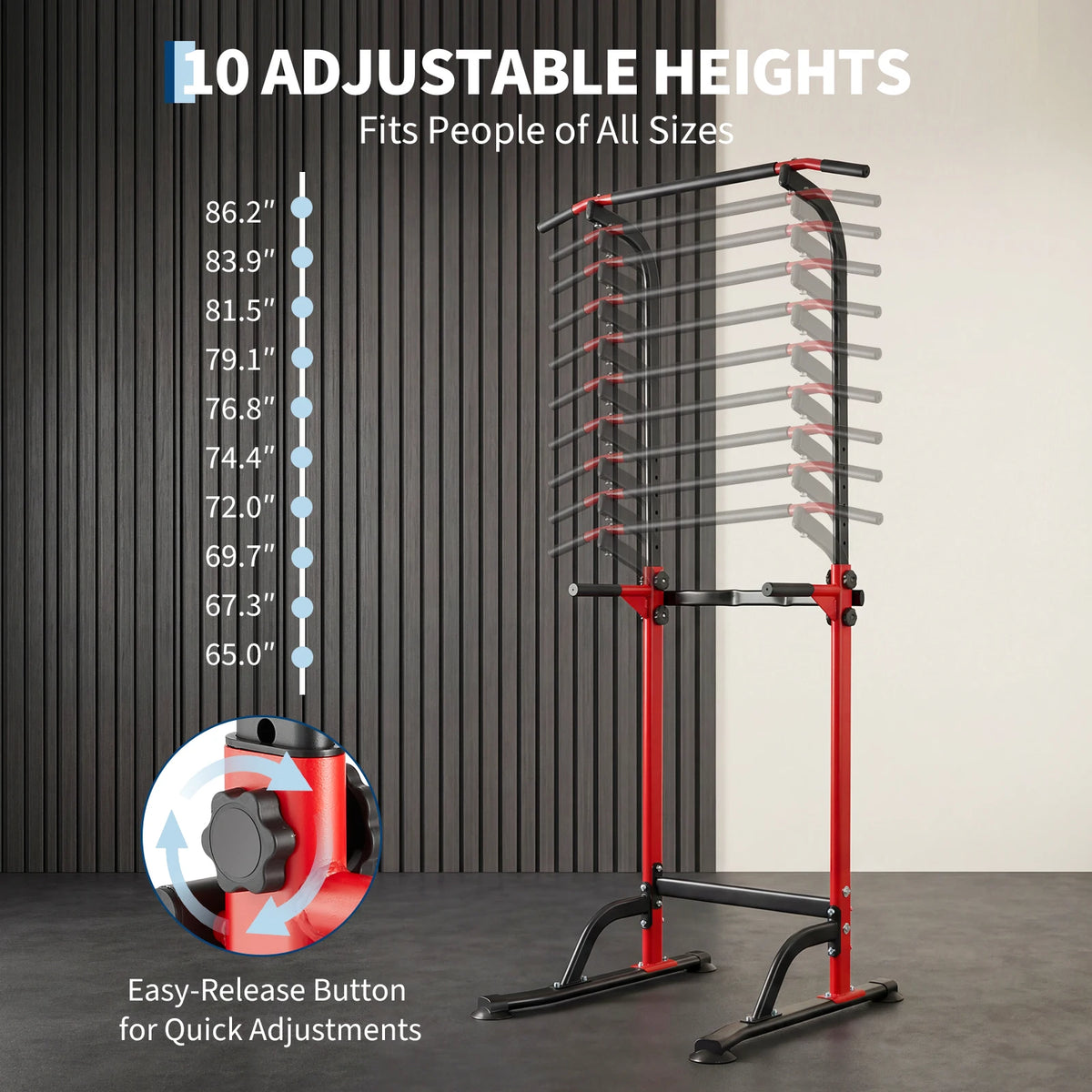 Heavy Duty Power Tower Home Gym Pull Up Dip Station