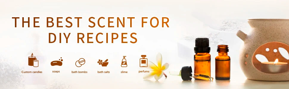 HIQILI Nature Fragrance Oils Set for Diffusers, Aromatherapy and Candles