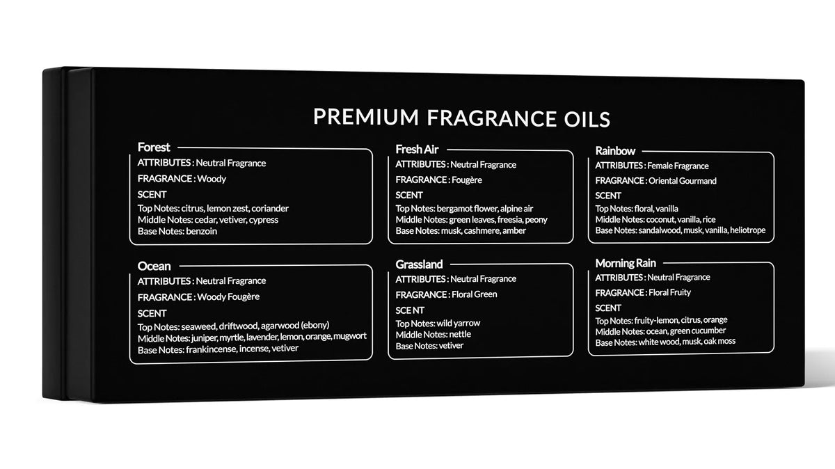 HIQILI Nature Fragrance Oils Set for Diffusers, Aromatherapy and Candles