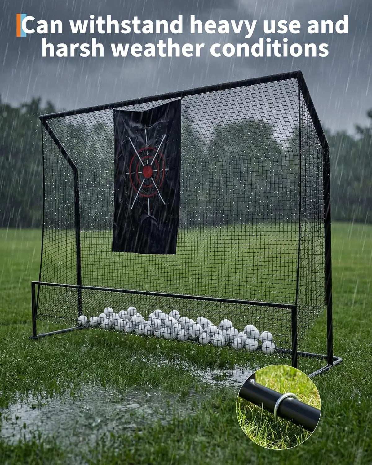 HiMISS Golf Practice Net With Carry Bag And Target