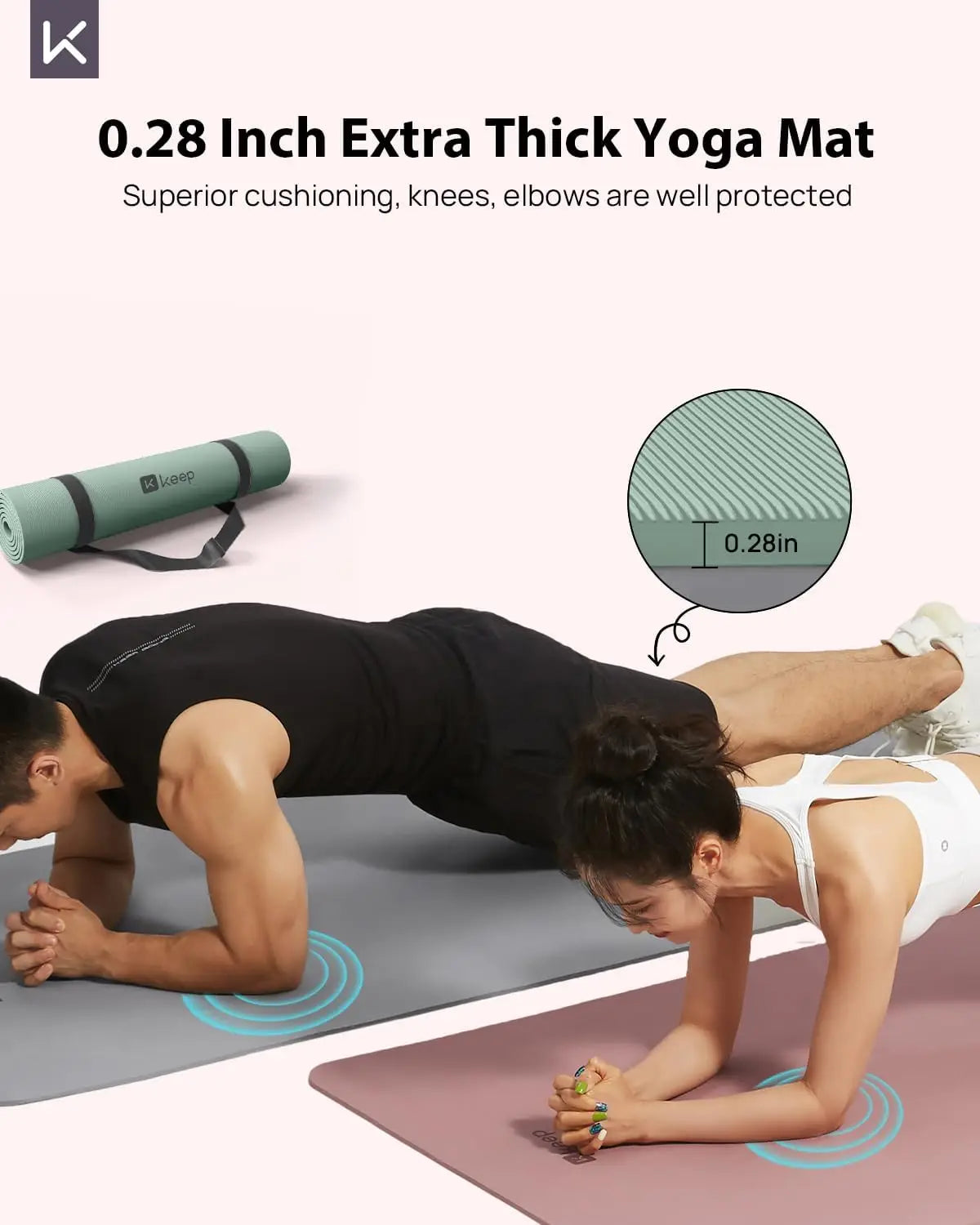 Non Slip Eco Friendly Yoga Mat for Pilates and Fitness