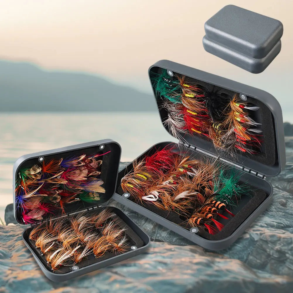 Bionic Fly Hook Set With Box For Trout Carp Fishing