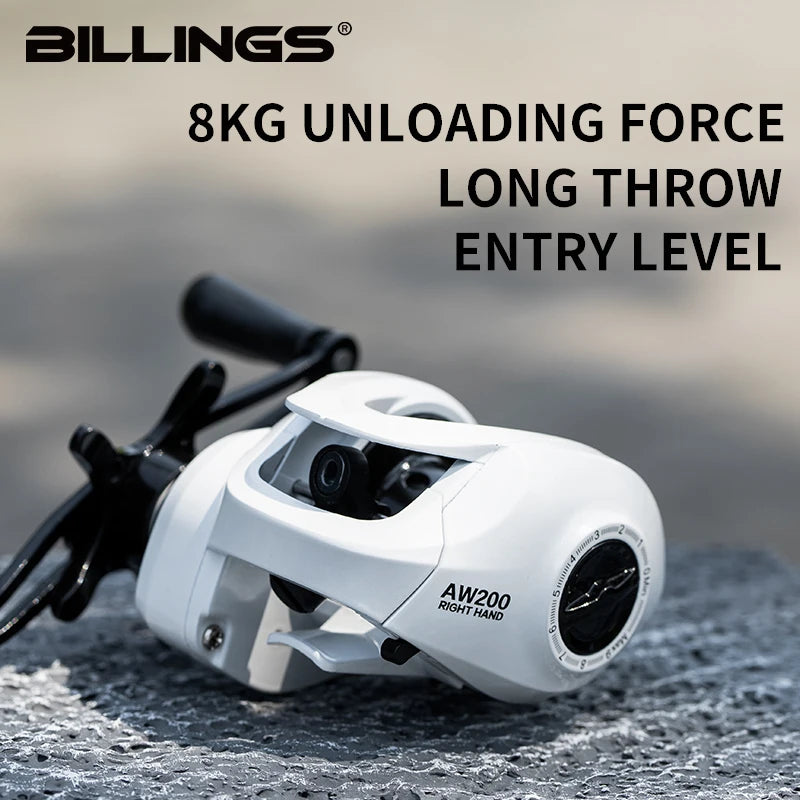 Billings Aluminum Baitcasting Reel For Freshwater Saltwater Fishing