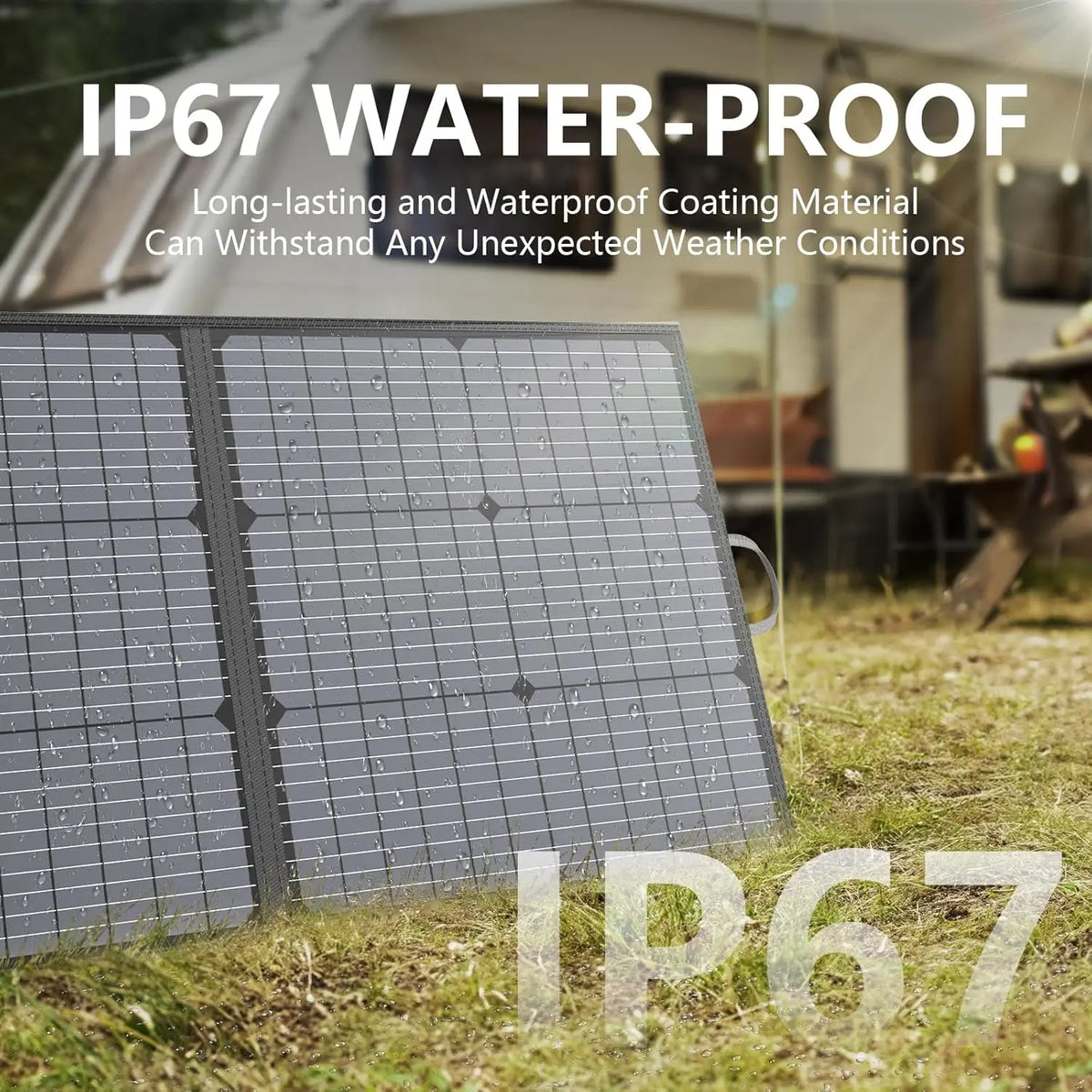 MHPOWOS 110W Foldable Portable Solar Panel For RV Camping