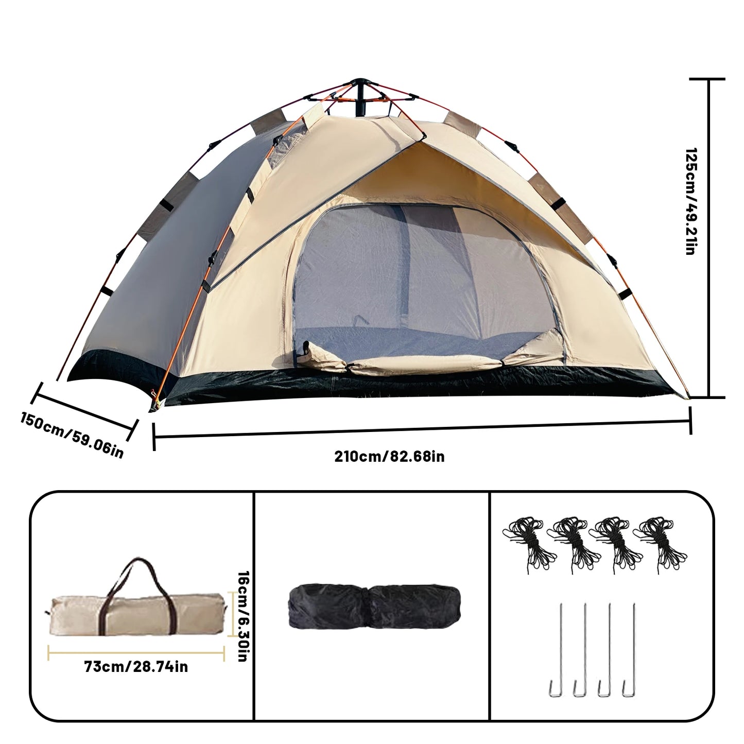 Pakicetus Portable Instant Sun And Rain Shelter For Camping