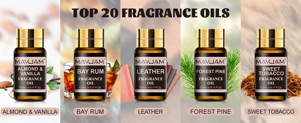 MAYJAM Fragrance Oil Set for Diffusers, Candle and Soap Making