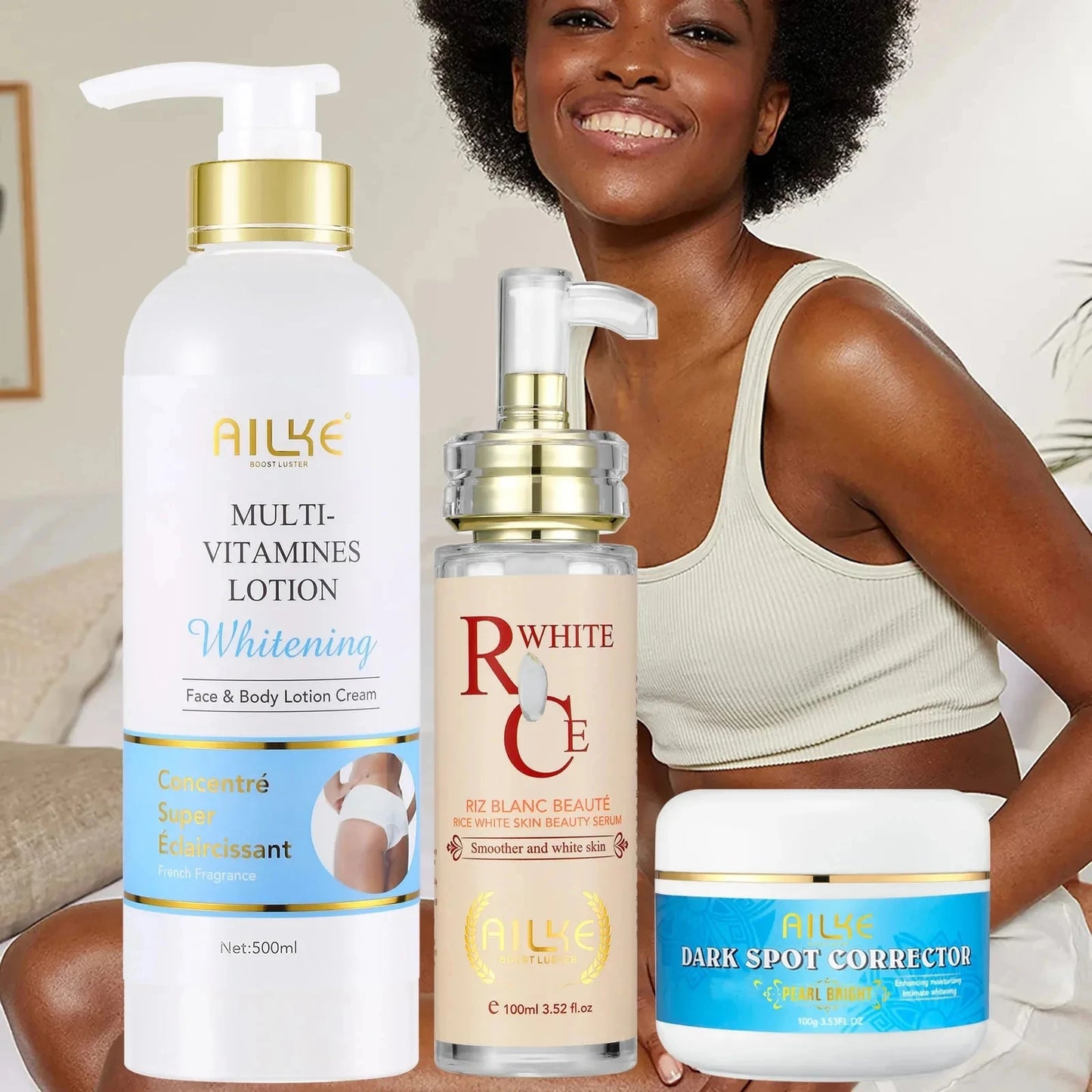 Ailke Multi Vitamin Whitening Body Lotion Enhances Radiant Skin Tone