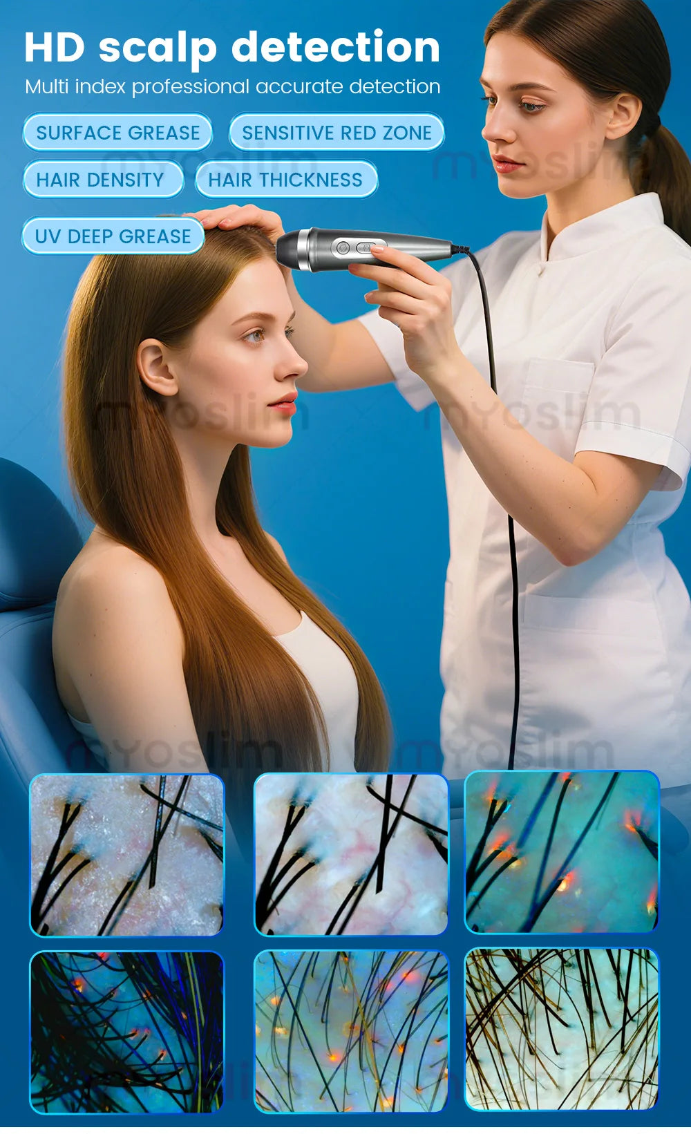 MYOSLIM 3D Pro Facial Scanner X5Pro Camera UV Skin Analysis