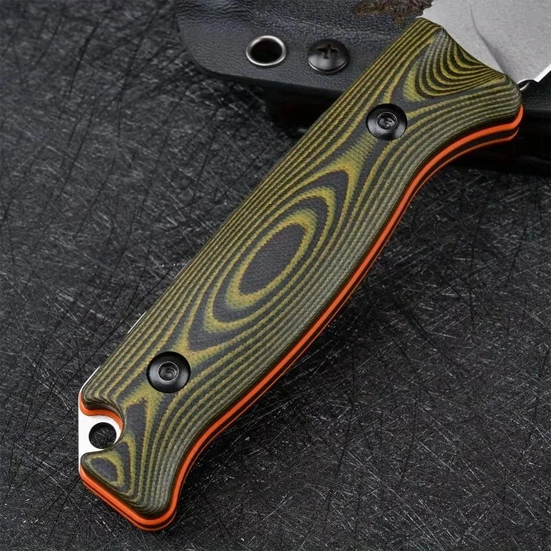 Diy Outdoor Fixed Blade Camping Knife With G10 Handle