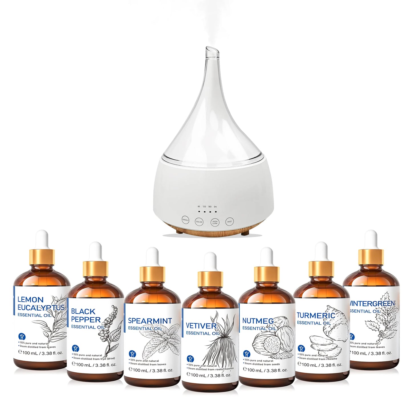 HIQILI Essential Oils Assorted Fragrances For Diffuser And Humidifier