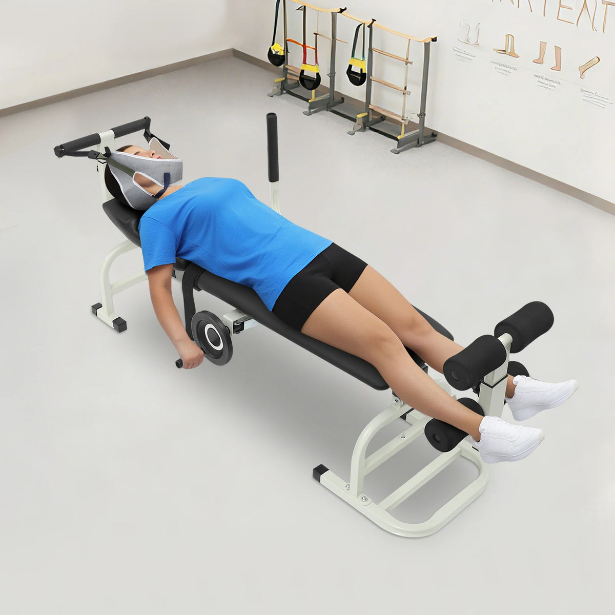 Adjustable Cervical Lumbar Traction Bed For Neck And Back Stretching