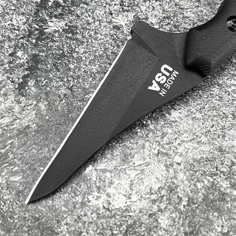 DIY Supplies Outdoor Knife With G10 Handle 8Cr13Mov Blade Camping