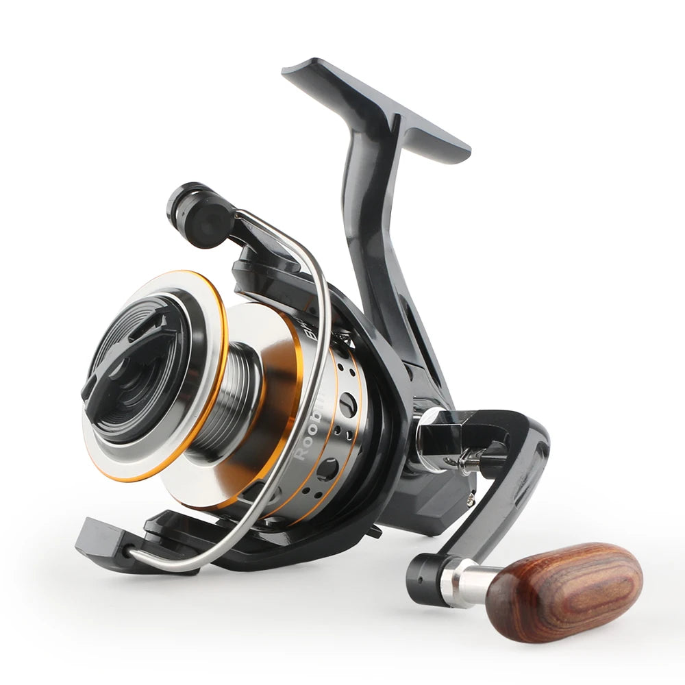 Rooblinos Spinning Fishing Reel With Smooth Drag And Five Bearings